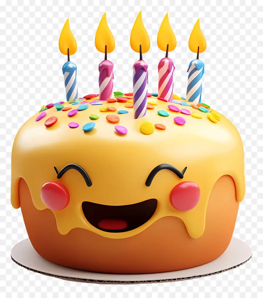 Emoji De Aniversário，Bolo De Aniversário PNG