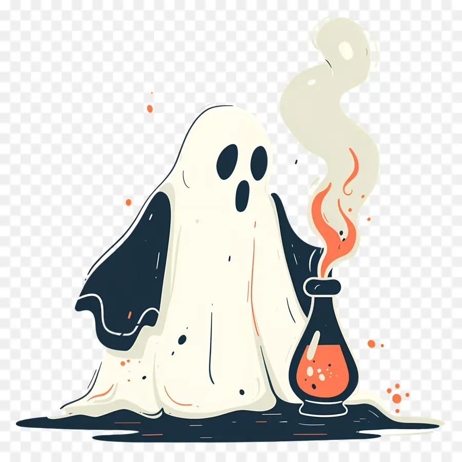 Poção De Agitação Fantasma，Fantasma Com Poção PNG