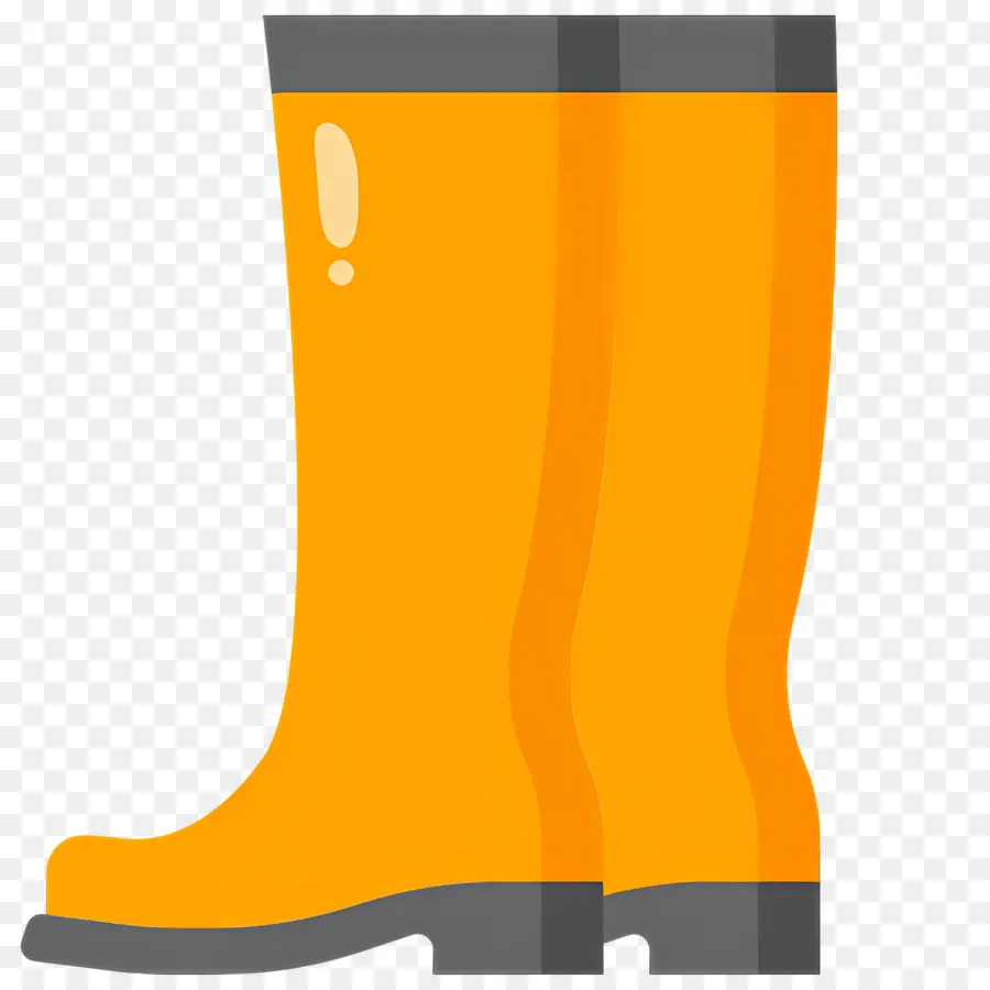 Bota De Chuva，Botas Amarelas PNG