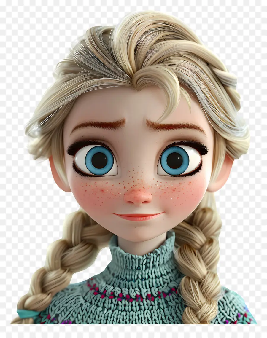 Princesa Elsa，Personagem Animado PNG