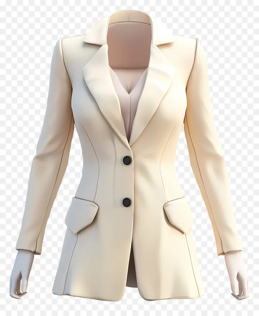 Traje Formal Para Mulheres，Blazer Bege PNG