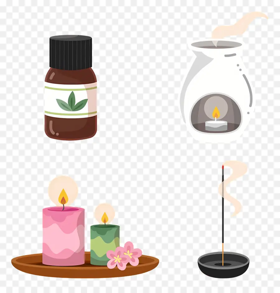 Elementos De Aromaterapia，Itens De Aromaterapia PNG