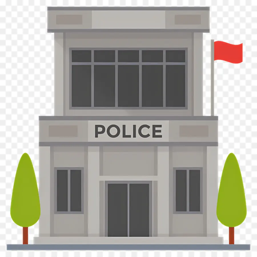 Prédio Da Polícia，Delegacia De Polícia PNG