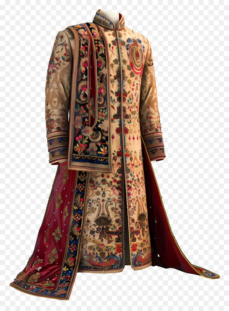 Traje Formal Indiano，Roupa Tradicional PNG