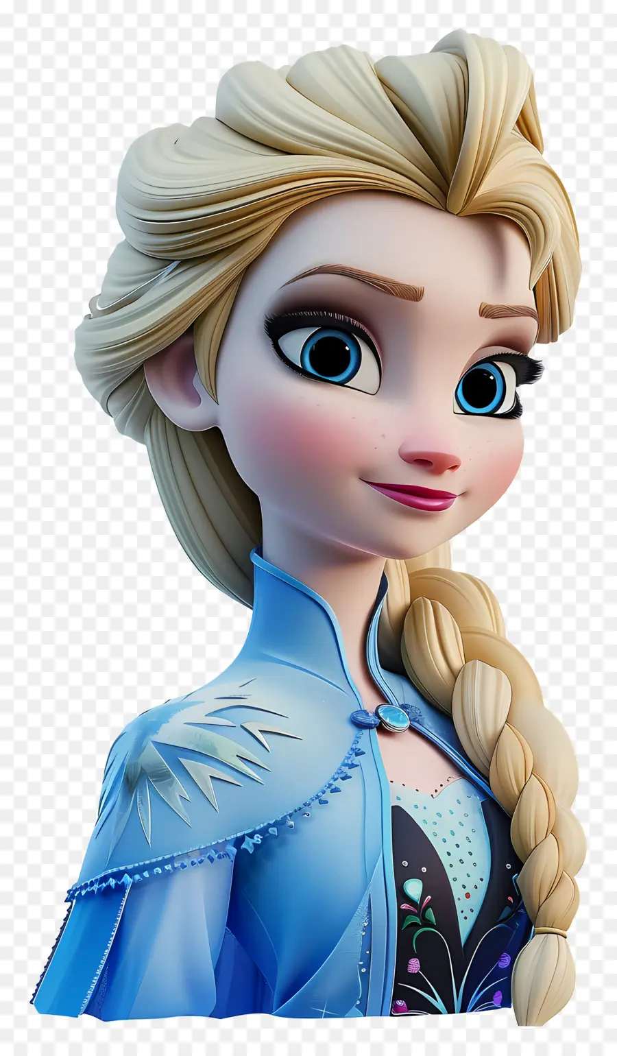 Princesa Elsa，Personagem De Trança Loira PNG