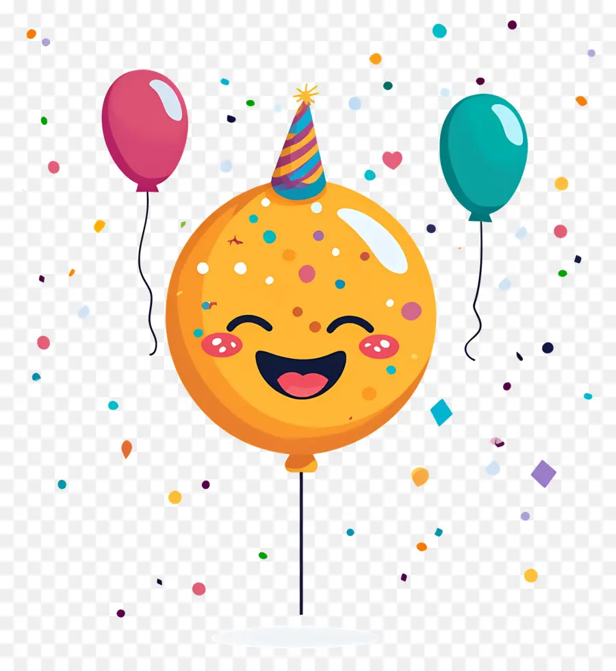 Emoji De Aniversário，Balão PNG