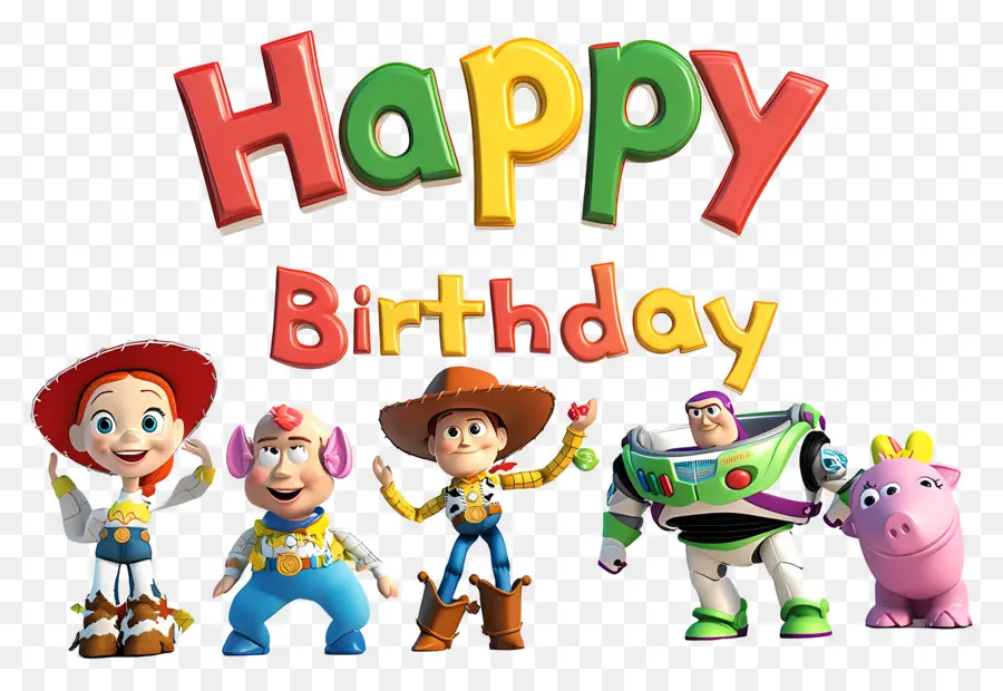 Aniversário，Personagens De Toy Story PNG