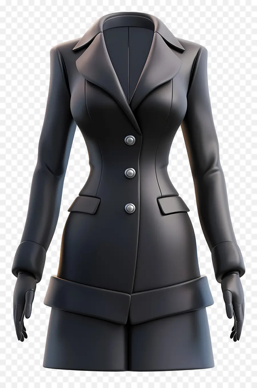 Traje Formal Feminino，Casaco Preto PNG