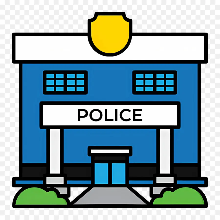 Prédio Da Polícia，Delegacia De Polícia PNG