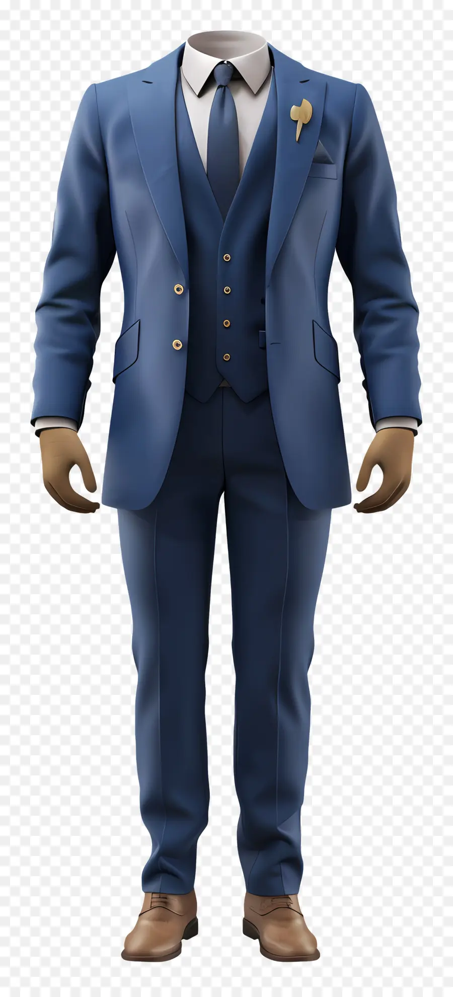 Traje Formal Para Homens，Terno Azul PNG