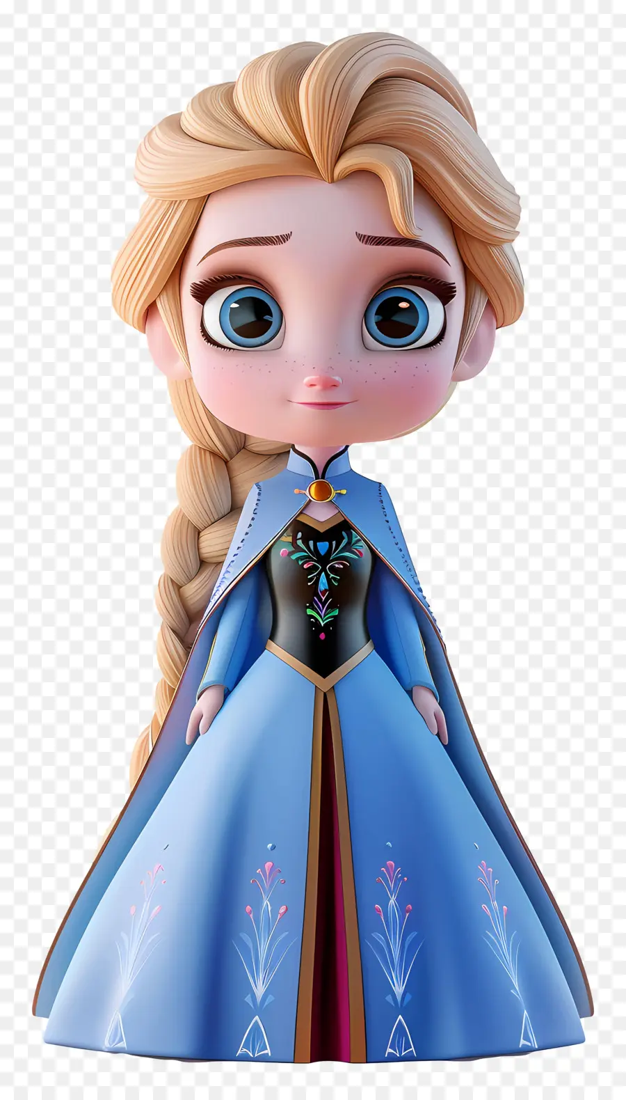 Princesa Elsa，Personagem De Trança Loira PNG