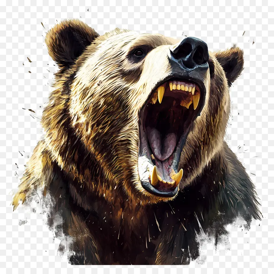 Urso Pardo，Urso Que Ruge PNG