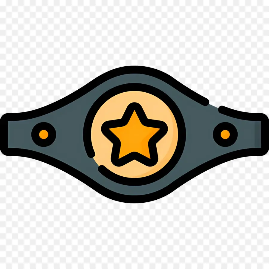 Cinturão De Campeão，Emblema Estrela PNG