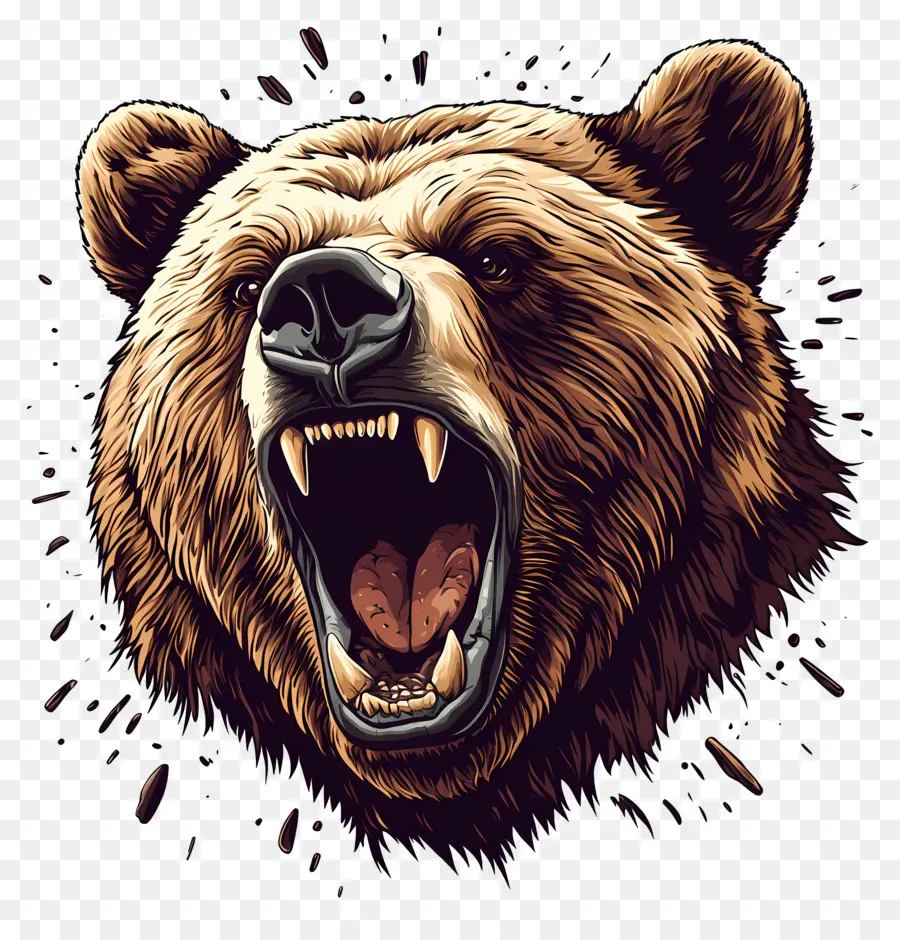 Urso Pardo，Urso Que Ruge PNG