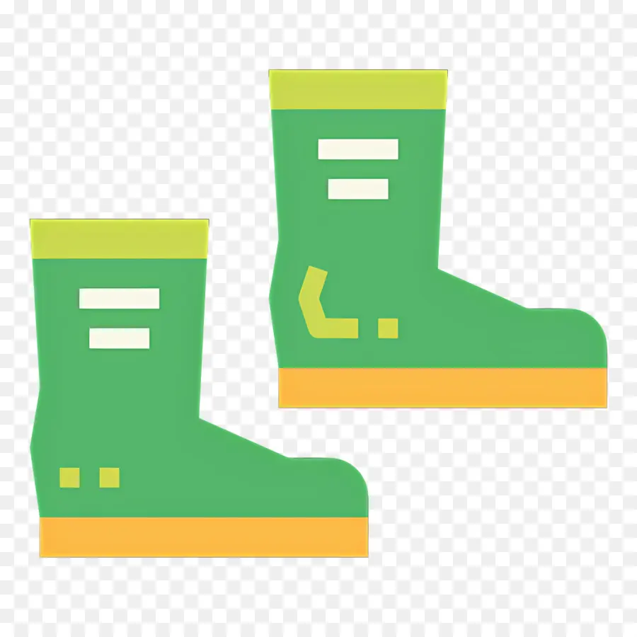 Bota De Chuva，Botas Verdes PNG