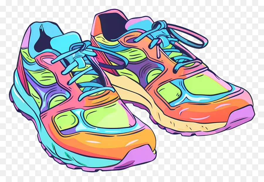 Tênis Nike，Tênis Coloridos PNG