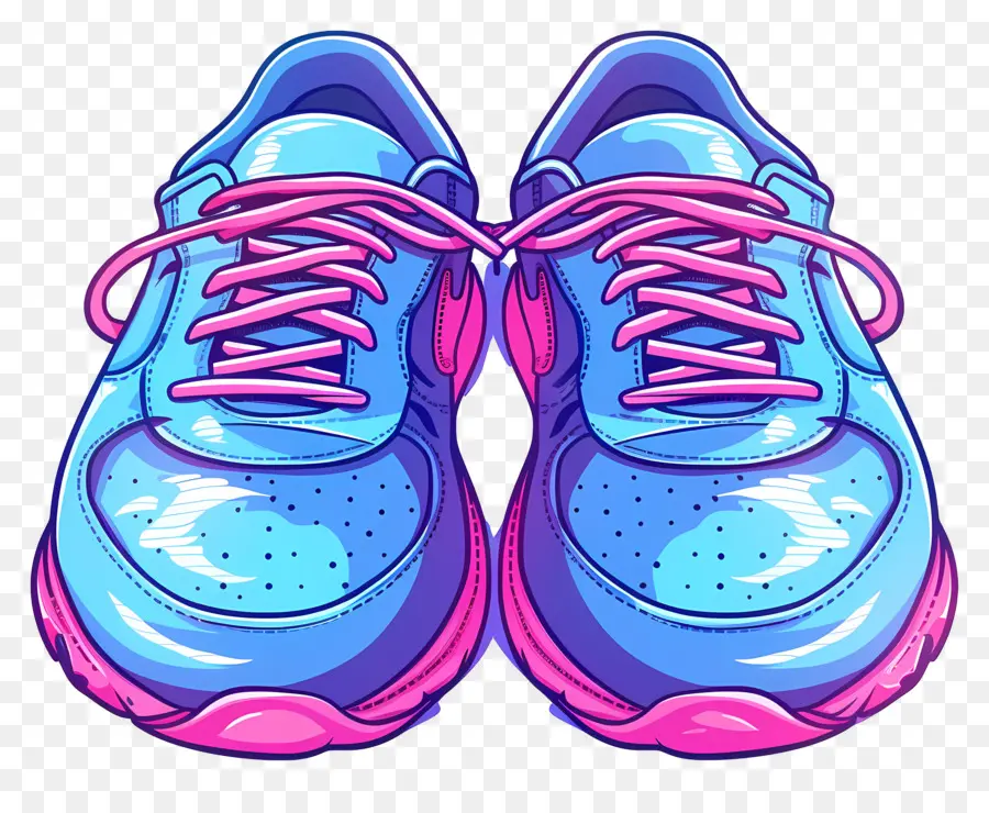 Tênis Nike，Tênis Azul E Rosa PNG