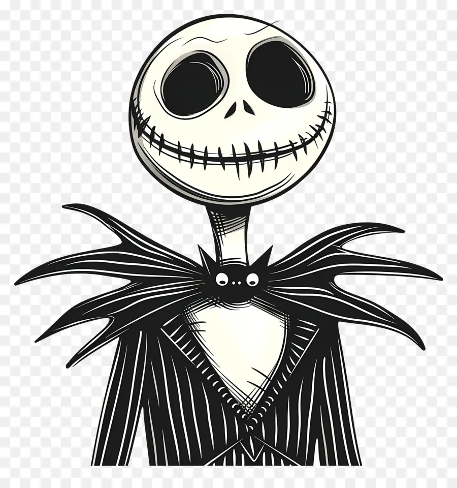 Jack Skellington，Cabeça De Esqueleto PNG