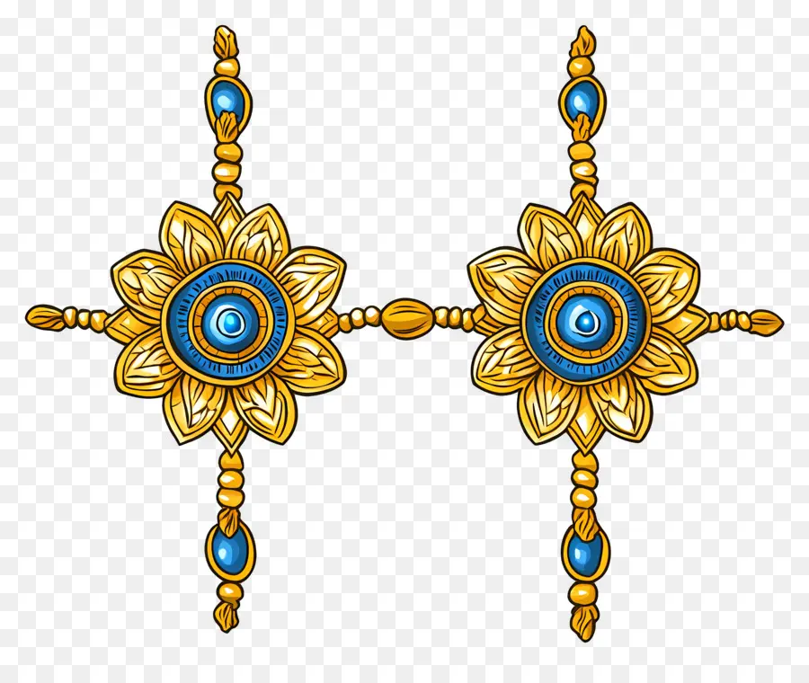 Feliz Raksha Bandhan，Ornamentos Decorativos PNG