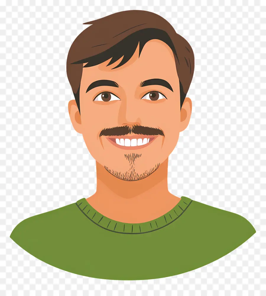 Homem Sorridente，Homem Com Barba PNG