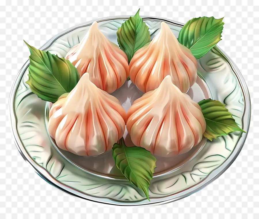 Modak，Bolinhos No Prato PNG