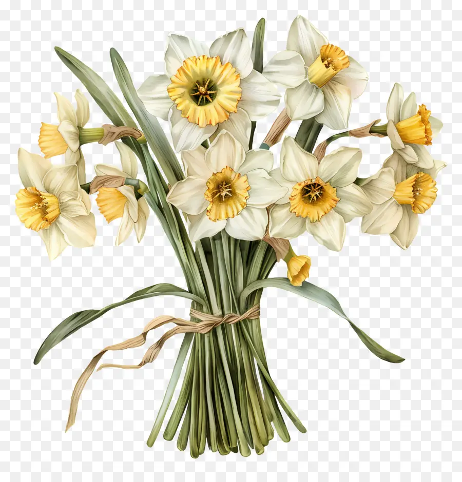 Buquê De Narciso，Narcisos PNG