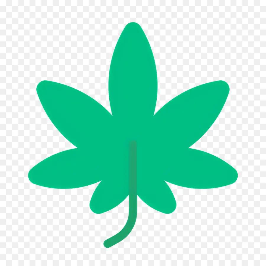 Folha De Cannabis，Folha Verde PNG