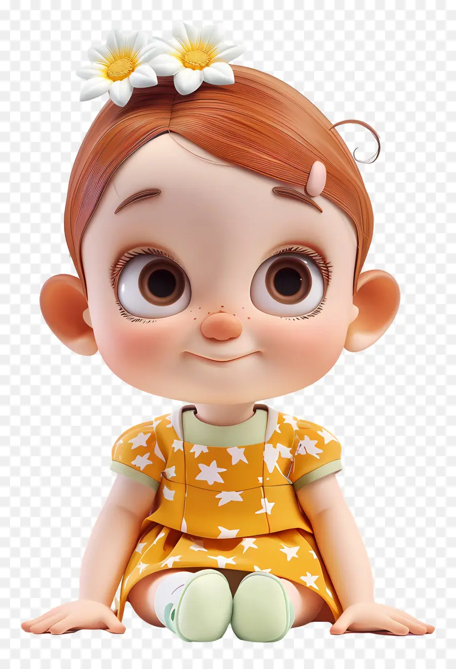 Bebezinha，Vestido Amarelo PNG