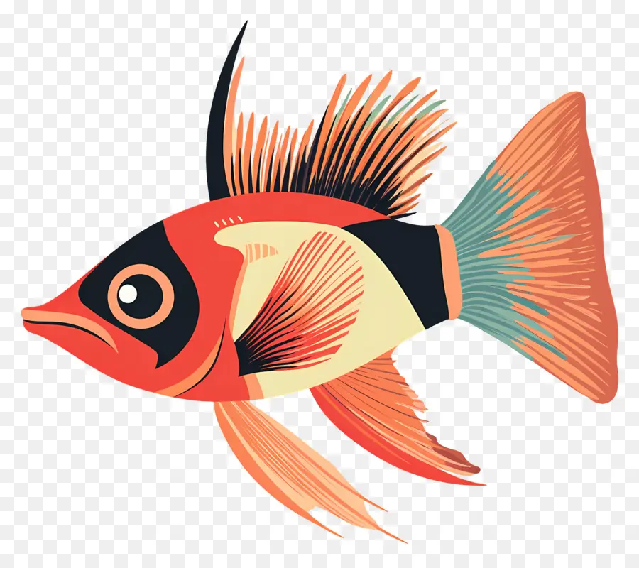 Peixe Animado，Peixe Colorido PNG