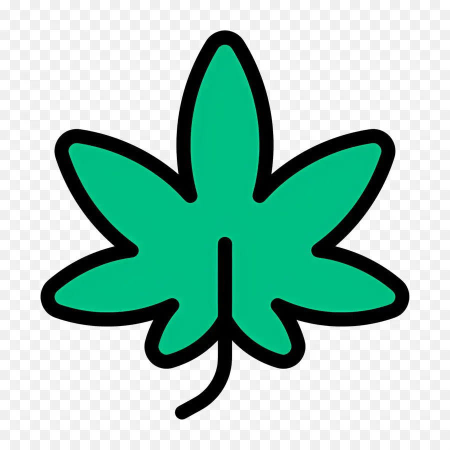 Folha De Cannabis，Folha Verde PNG