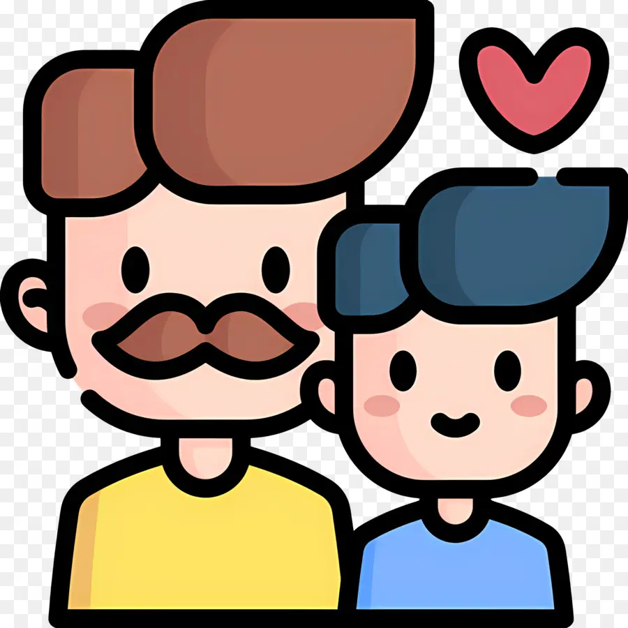 Pai E Filho，Bigode PNG