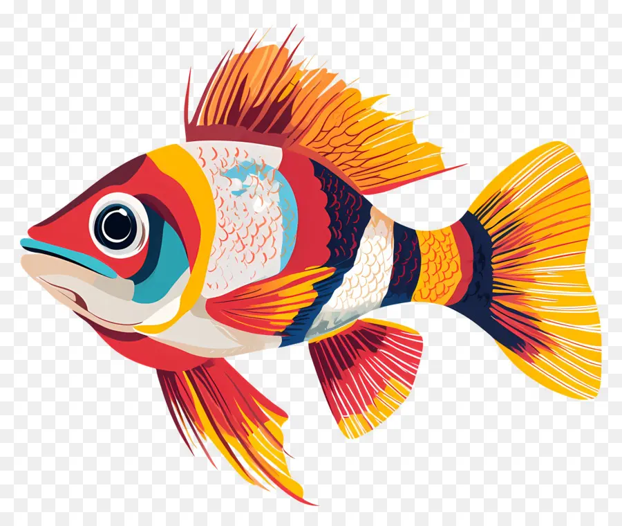 Peixe Animado，Peixe Colorido PNG