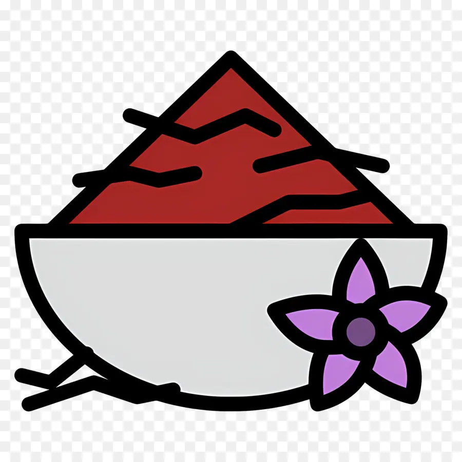 Açafrão，Tigela De Comida Vermelha PNG