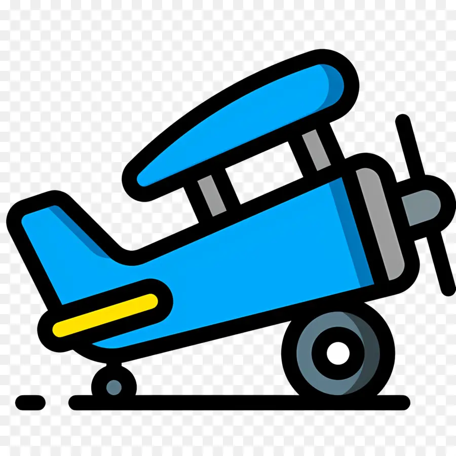 Avião，Azul PNG