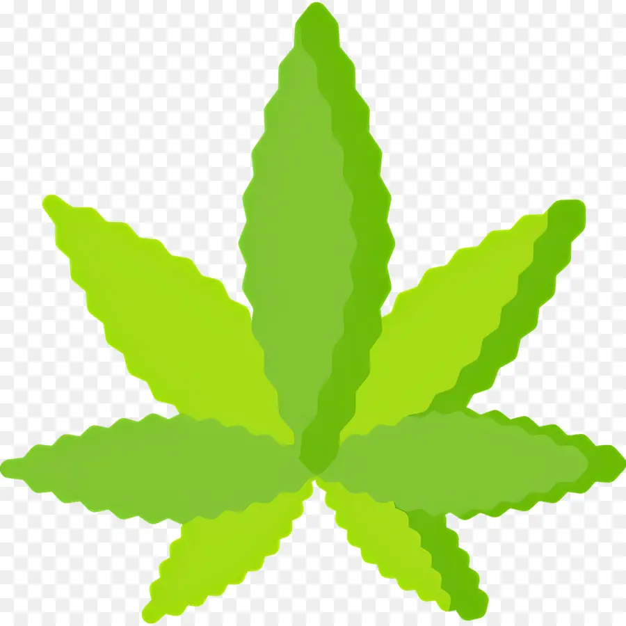 Folha De Maconha，Folha Verde PNG