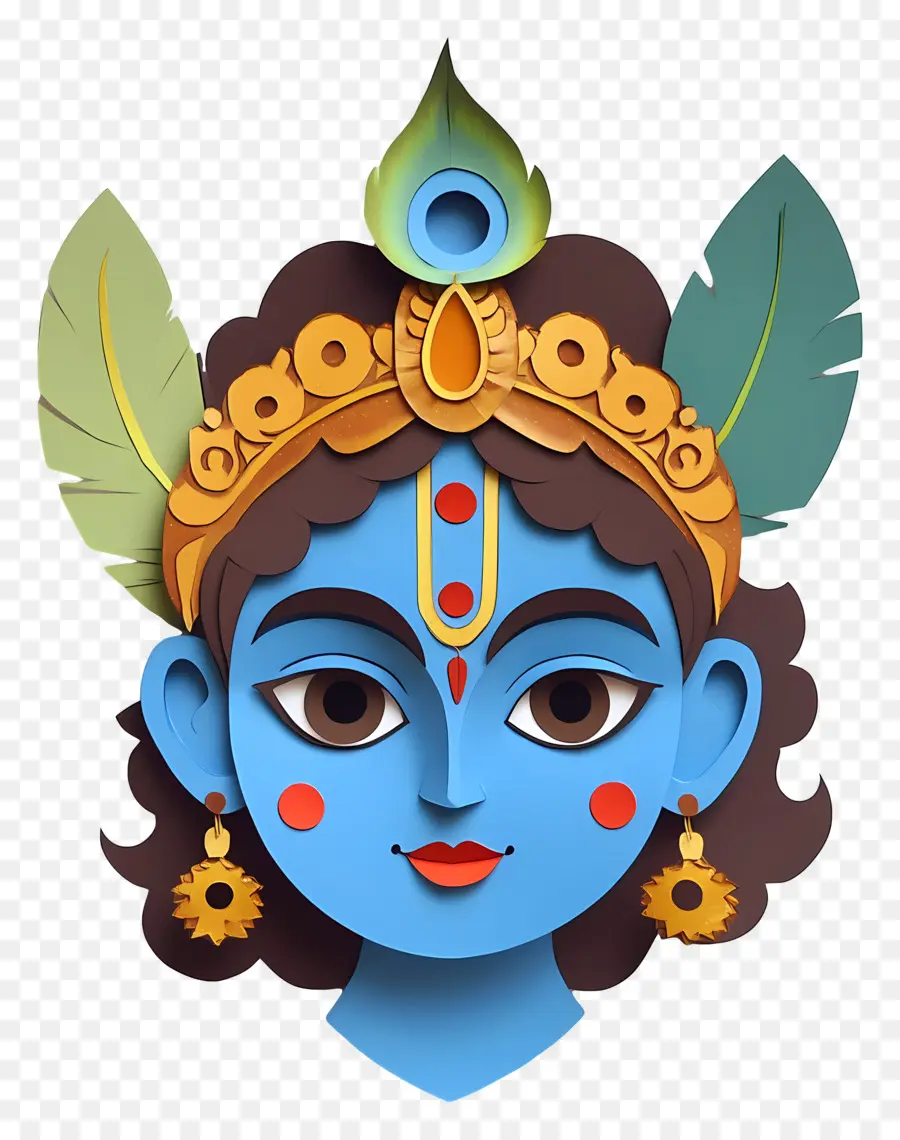 Bebê Krishna，Deusa Azul PNG