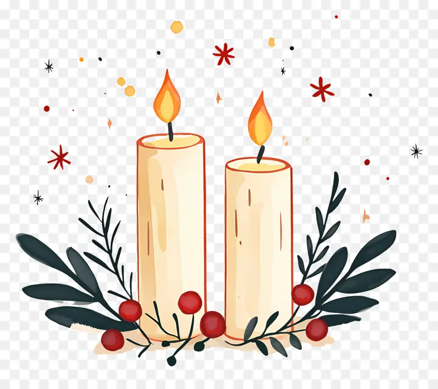 Velas De Natal，Velas PNG