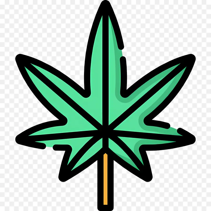 Folha De Maconha，Folha Verde PNG