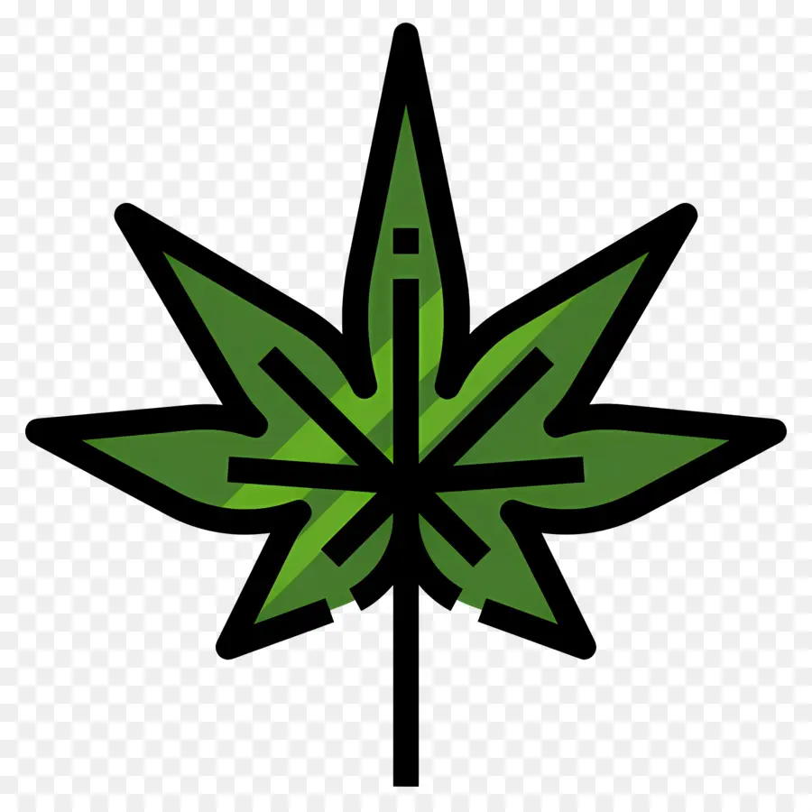 Folha De Maconha，Folha Verde PNG