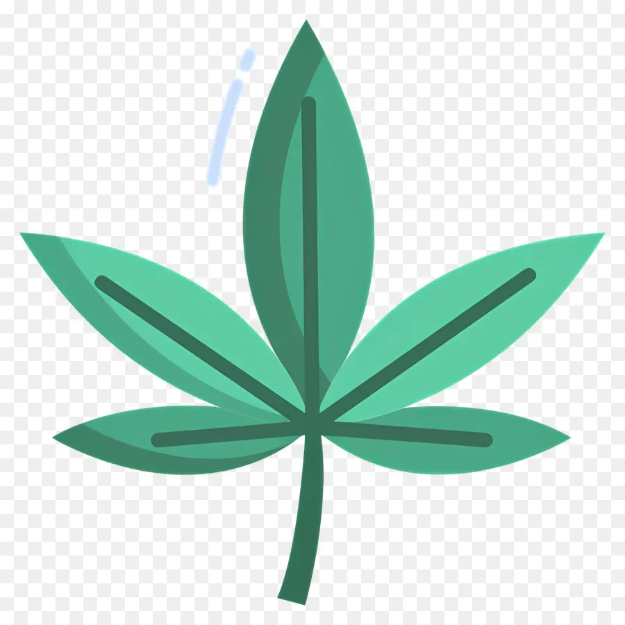 Folha De Cannabis，Folha Verde PNG