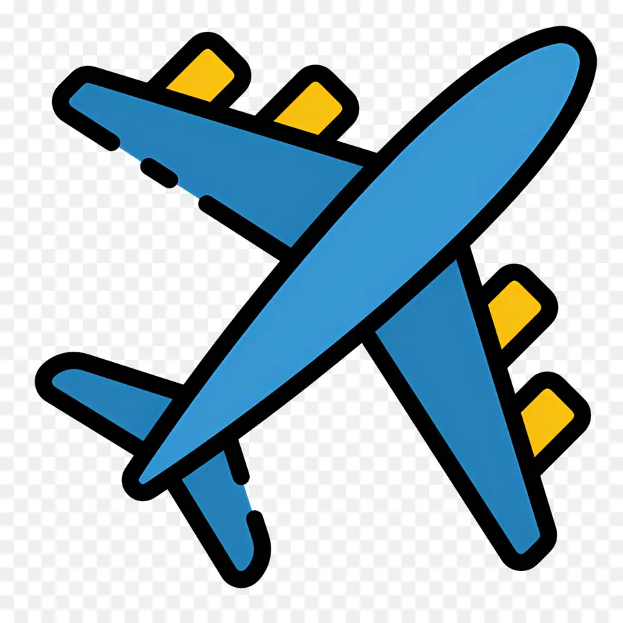 Avião，Amarelo PNG