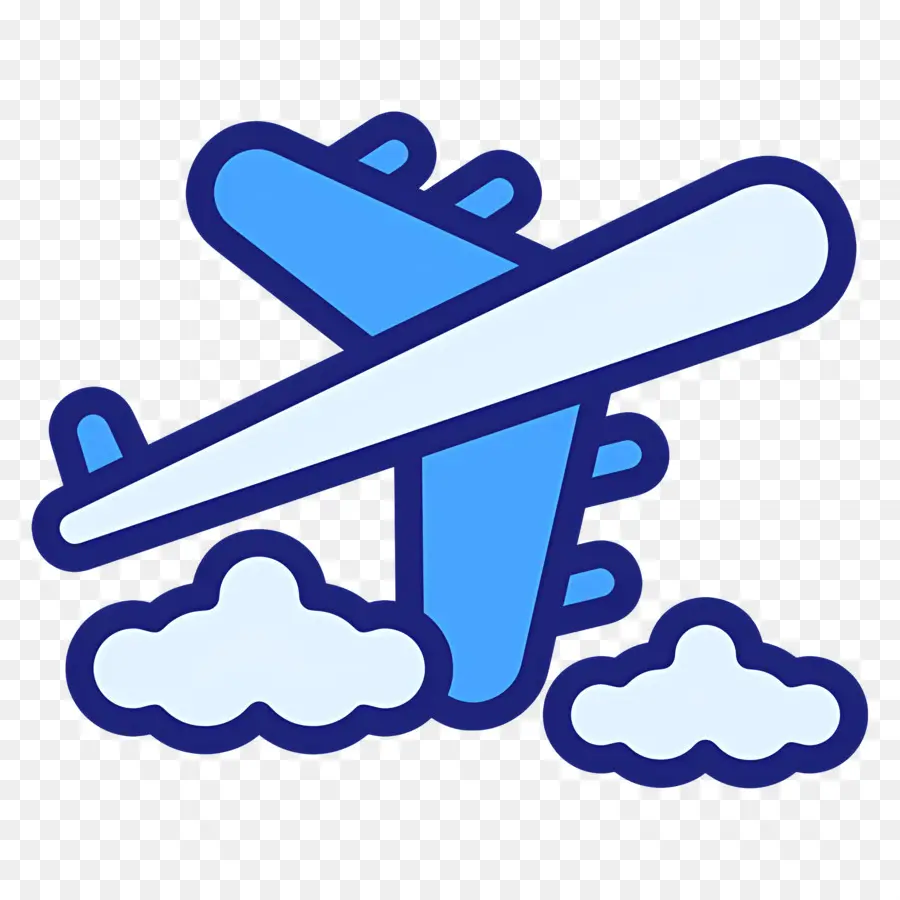 Avião，Nuvens PNG