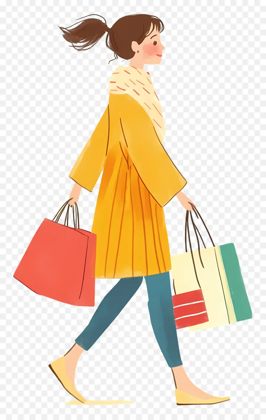 Garota De Compras，Mulher De Compras PNG