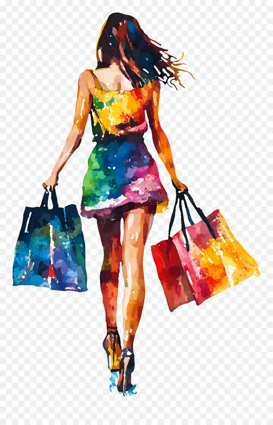 Garota De Compras，Mulher Compras PNG