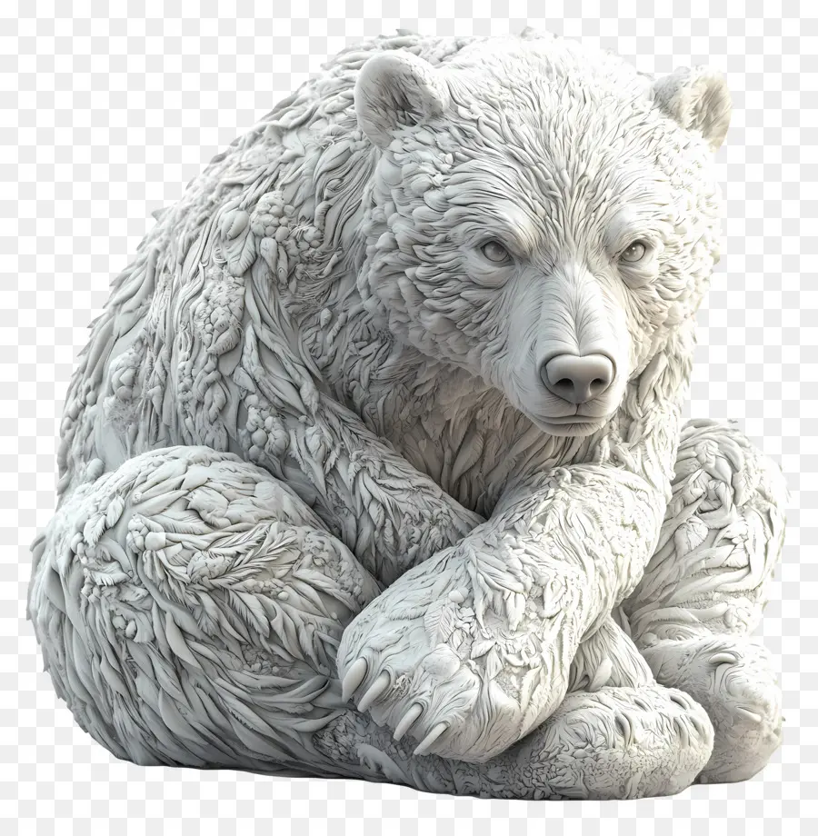 Urso De Gelo，Escultura De Urso PNG