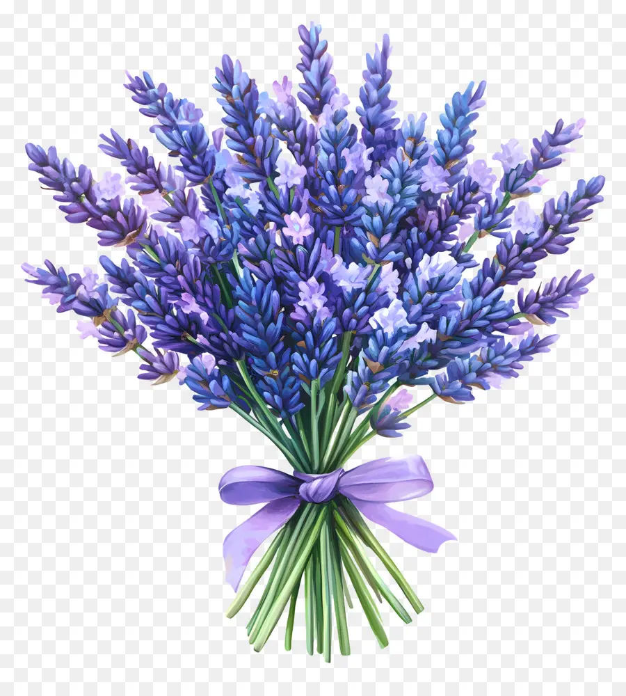 Buquê De Lavanda，Roxo PNG