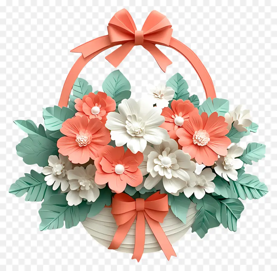 Cesta De Flores De Aniversário，Cesta De Flores PNG