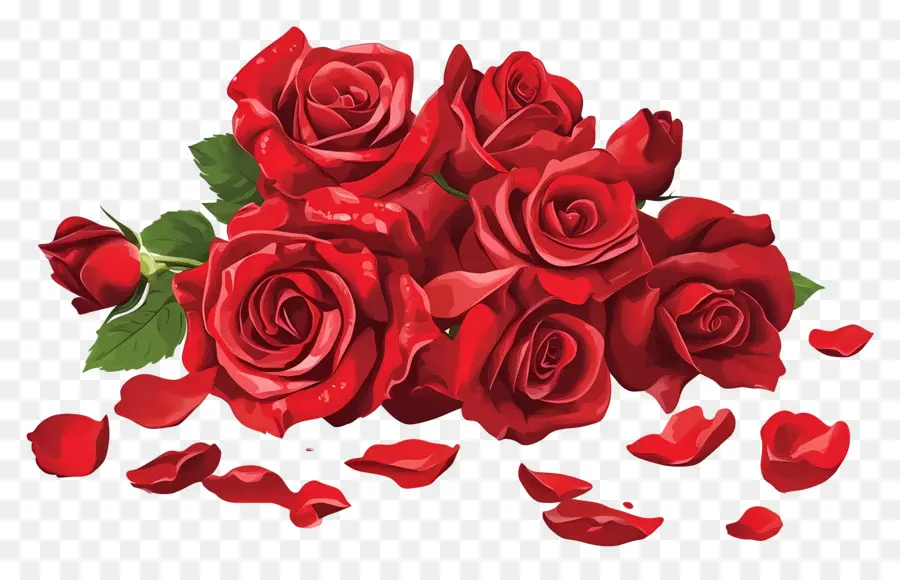 Buquê De Rosas，Rosas Vermelhas PNG