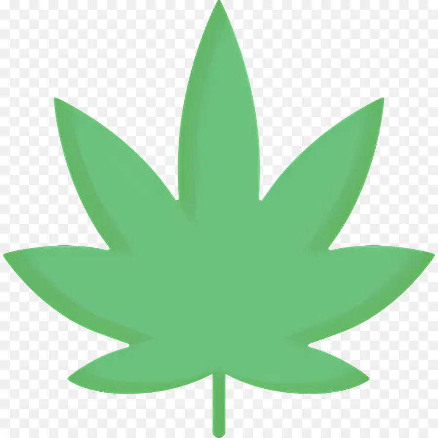 Folha De Maconha，Folha Verde PNG