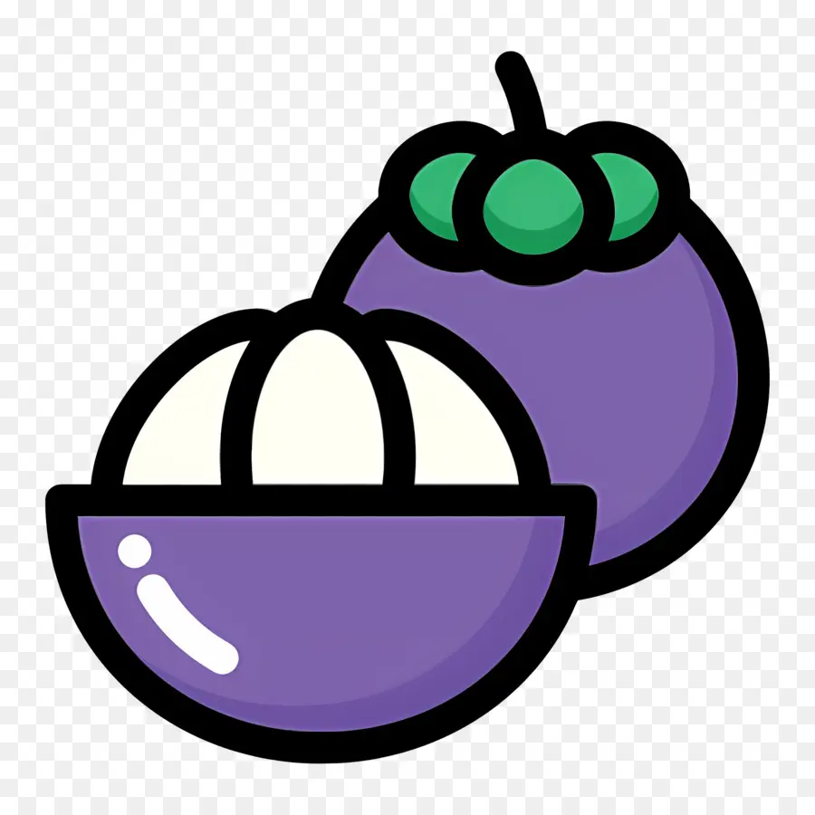 Mangostão，Roxo PNG